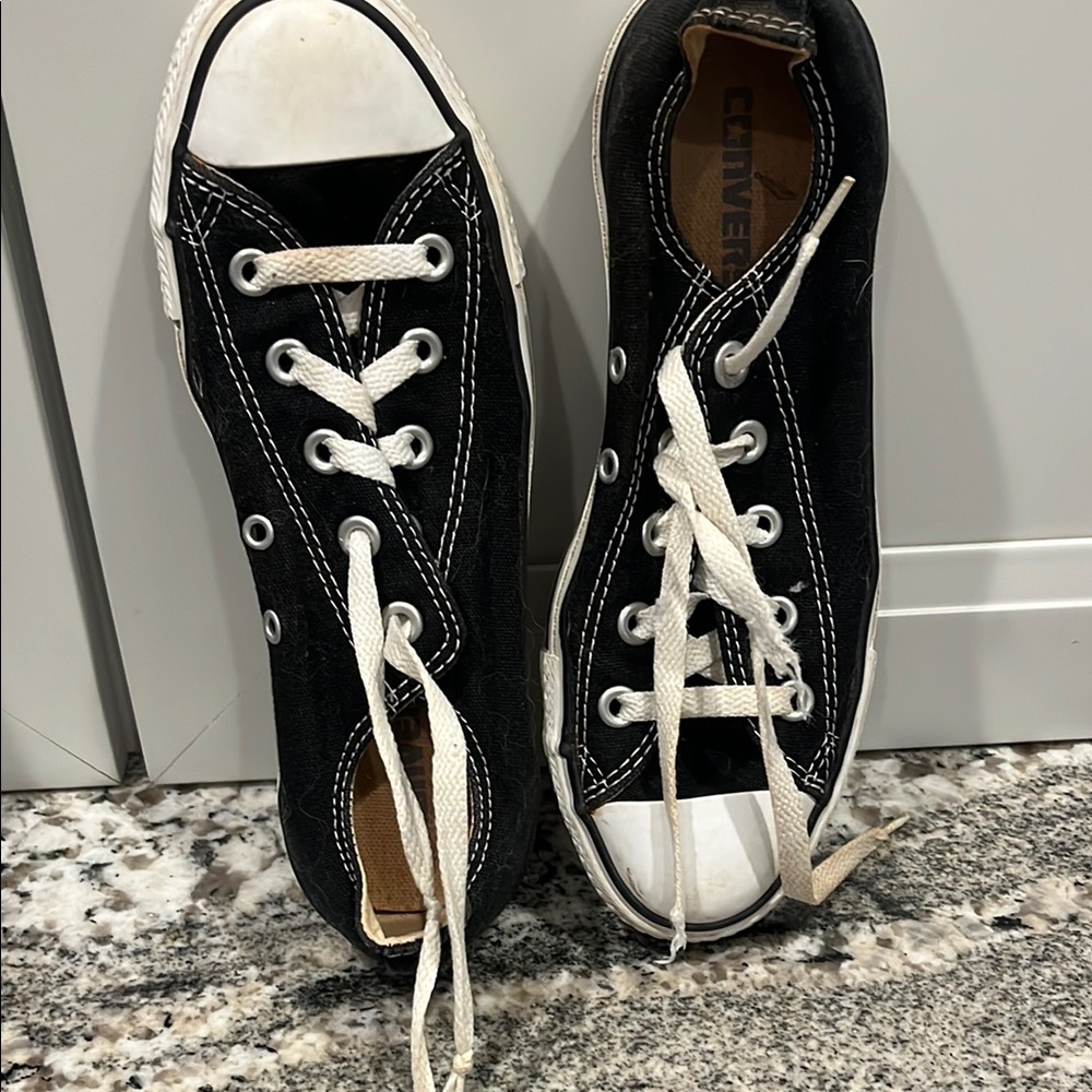 Converse Black and White High-Top Sneakers